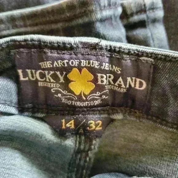 Lucky Brand Hayden Skinny Jeans Country Coastal Cowgirl Western Size 14 / 32 - Picture 3 of 11